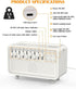 Naroote 150ml White Noise Machine Humidifier Diffuser with Bluetooth Speaker Night Light for Bedroom Living Room