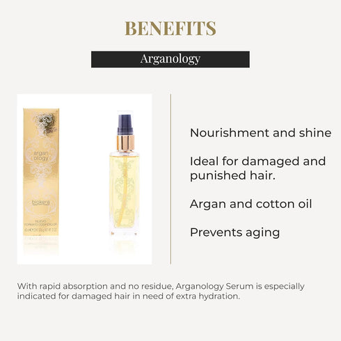 SALERM Biokera Arganology Argan Oil Hair Serum, 60 ml, Extra Hydration for Very Dry and Damaged Hair