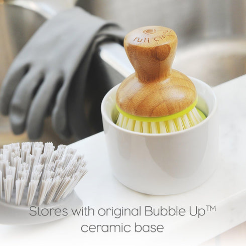 Full Circle Bubble Up Dish Brush, Green - Pack of 6