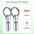 Qianyu 2 PCS Small Pill Case Micro Keychain Pill Holder Portable Waterproof Container Tiny Pocket Medicine Organizer