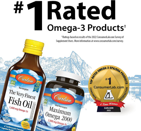 Carlson - Cod Liver Oil Gems, Low Vitamin A, 230 mg Omega-3s, 150 Softgels