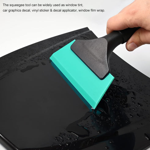 EHDIS 5 Inch Small Squeegee Rubber Window Tint Scraper for Car, Glass, Mirror, Shower, Door, Bathroom Cleaning (Light