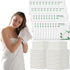 Tegeme 40 Pack Disposable Towel Set Individually Wrapped Include 20 Pack 55 x