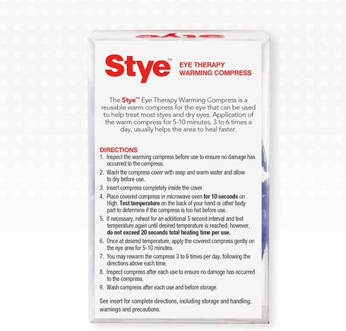 Stye Eye Therapy Reusable Warming Compress for Relief of Styes and Dry Eyes