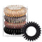 Kitsch Spiral Hair Ties for Women - Creaseless and Dent-free Coil Hair Ties, Made of Flexible and Durable Plastic