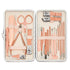 Okuna Outpost Pink Manicure Pedicure Kit, 23-in-1 Nail Clipper Set for Women with Travel Case