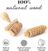 Set 2 (2 Set) tuuli Body and Face Roller, Multi-Functional Wooden Massage Roller, Helps Ease Muscle Tension and Support