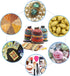 SumDirect 20 Pcs Egyptian Ethnic Style Linen Burlap Bags, 6x8 Inches, Reusable Drawstring Cotton Candy Bags for Wedding