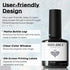 modelones Sparkle Silver Glitter Gel Nail Polish Set, 15 ML Soak Off Chrome Platinum for DIY Manicure Nail Art Gift