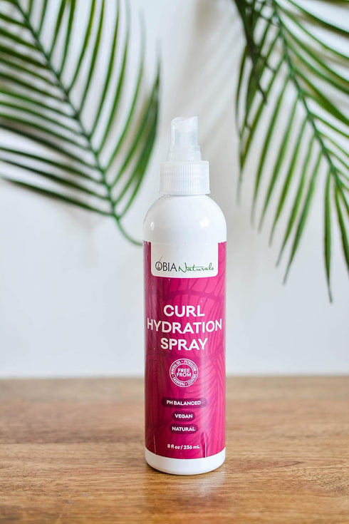 OBIA Naturals Curl Hydration Spray, 8 Ounce, Moisturizing Hydrator for Dry Hair and Curls