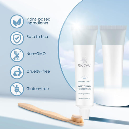 Snow Nanohydroxyapatite Whitening Toothpaste with Kaolin & Xylitol for Adults - Oral Care