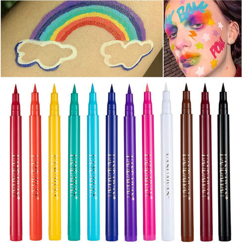 Liquid Eyeliner, Sky Blue Long-lasting Colored Eyeliner, Waterproof High-pigmented Eye Makeup, 1PC