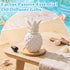 Summer Honeydak Pineapple Passive Essential Oil Diffuser Gifts, Beach Ceramic Diffuser with Wooden Tray for Home