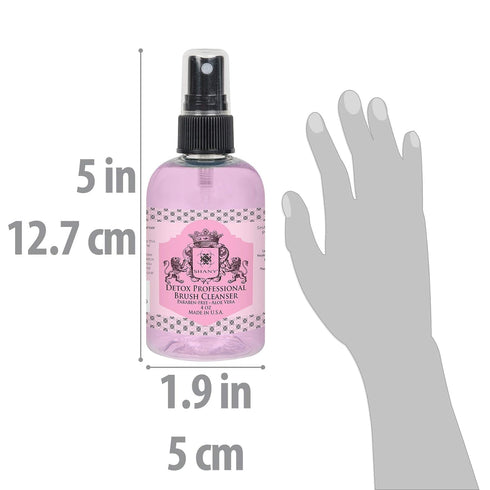 SHANY DETOX Professional Makeup Brush and Sponge Shampoo, Paraben Free, Vegan, Cruelty Free, Instant Dry - 4oz