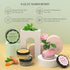 Neatique Face Masks Skincare Set, 480g (120gx4) High Capacity Facial Mask Set with Turmeric, Green Tea, Rose, Mud