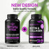 Biotin Vitamins 5000mcg for Hair, Skin & Nails with Marine Collagen Peptides & B Complex, 60 Caps