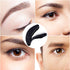 TecUnite 4 Packs Folding Eyelash Comb, Stainless Steel Teeth Eyebrow Comb and Lash Brush (Black)