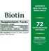 Nature's Bounty Biotin Vitamin Supplement, 5000 mcg, 72 Softgels - Supports Metabolism for Healthy Hair, Skin & Nails