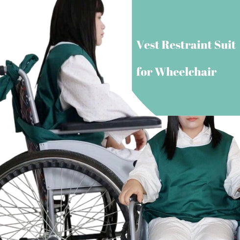 YingXue Vest Restraint Suit for Bed or Wheelchair, Anti Fall Bed Restraint Waist Strap, Adjustable Chest Restraint Band