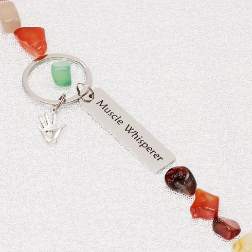 Kivosliviz Massage Therapist Gifts for Women - LMT Gifts & Massage Therapy Accessories Keychain