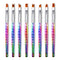 WOKOTO 8 Pcs Ombre Nail Brushes for Acrylic Nails Gradient Painting, Nail Art Brushes for Acrylic Application