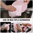 Microfiber Cleaning Cloths Roll 11.8" x 11.8" - Lint Free, Quick Dry, Ultra Absorbent Reusable Rags (Pink)