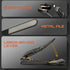 Ultimate Mess-Free Nail Clippers with Catcher: Durable Toe Nail Clippers for Men and Women, Fingernail Cutter with File