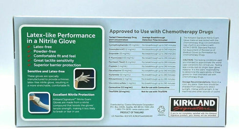 Kirkland Signature Nitrile Gloves, Box of 200, Medium for Health Care, Food Service, Home other uses....