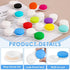 Phyyixs 24 Pack 12 Colorful Cute Contact Lens Cases, Bulk Storage Box with Colors, Leak-Proof and Durable, Portable