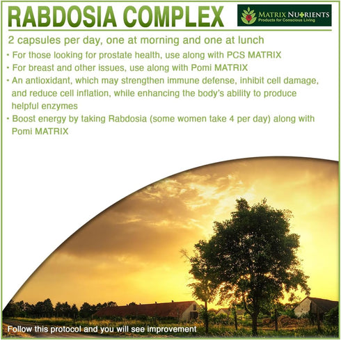 RABDOSIA Complex - 100% Natural Antioxidant Supplement with Rabdosia Extract, Green Tea, Resveratrol, Vegan Capsules