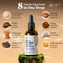 Organic Irish Sea Moss Liquid Drops & Mushroom Tincture Seamoss & 7 Adaptogenic Mushroom Extract for Cognitive Support & Immunity Boost - Mushroom Coffee Elixir, Dark Chocolate