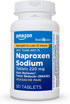 Amazon Basic Care Headache Pain Relief Naproxen Sodium Tablets 220 mg, 90 Count - Relieves Arthritis and Aches
