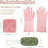 Vynusio 3 Pack Silicone Sponge Dish Scrubber Sponges Pad Reusable & Long Lasting, Silicone Kitchen Scrubber
