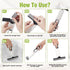 PISEMUAK 2 Countertop, Mini Sponge Mop Self Wringing, Foldable Desktop Mop with Upgraded Handle + Refill Heads, Compact
