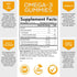 Omega 3 Fish Oil Gummies, Heart Healthy Omega 3 Gummy Supplement with High Absorption DHA & EPA, Extra Strength Joint & Brain Support, Omega 3 Fish Oil Nature's Vitamin, Orange Flavor - 60 Gummies