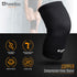Knee Compression Sleeve, Large Black, with Copper Infused Fibers for Knee Pain Relief, Support for Running and Arthritis
