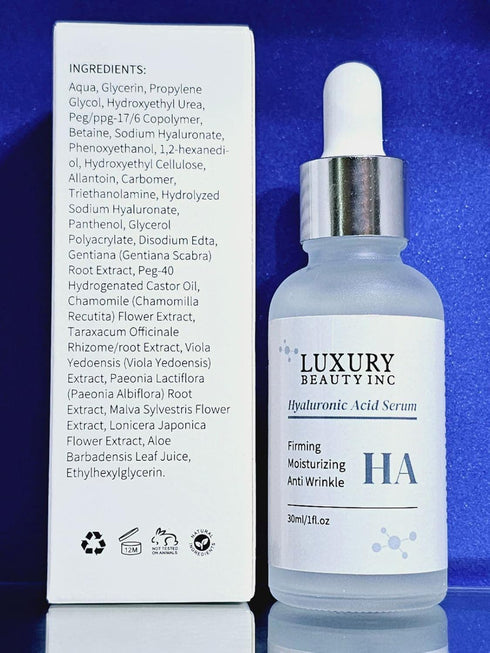Inc Hyaluronic Acid Anti-Aging Face Serum Moisturizer, Firming Skin Care for Dark Spot Correcting and Deep Hydration