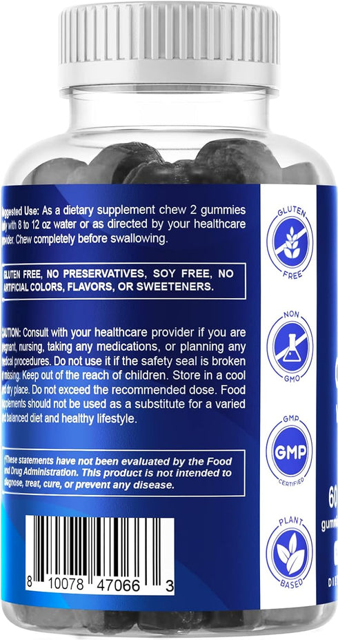 Vitamatic Iron Gummies Supplement for Women & Men - 60 Vegan Gummies with Vitamin C, 20mg Serving (Pack of 2)