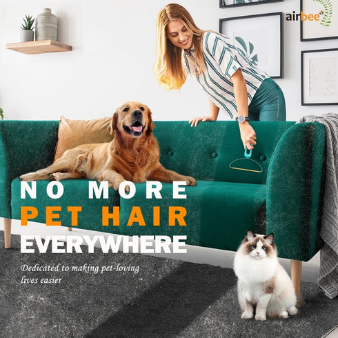 Pet Hair Remover, Deep Cleaning Dog Cat Hair Remover Tool, Multi Fabric Edge Lint Cleaner Pro, Fur Removal, Carpet Scraper Rake, Fuzz Hairball Shaver Brush for Carpet, Car Mat, Couch, Pet Bed, Rug