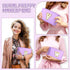 Personalized Birthday Gifts for Women, Preppy Patch Makeup Bag, Travel Organizer, Purple L