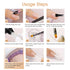 Rosalind Clear Acrylic Poly Extension Gel, 2-Pack 60ml Poly Nail Gel Kit for Thickening, Easy DIY Use with UV Lamp
