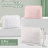 6 Pieces Coquette Makeup Bag Cotton Cosmetic Bag Cute Flower Makeup Bag Aesthetic Large Floral Makeup Pouch Quilted Travel Toiletry Bag Kawaii Stuff for Women Girls