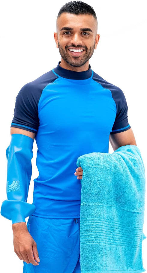 BLOCCS Waterproof PICC Line Cover - Adult Elbow Protector for Swim, Shower & Bathe - #AEP86-L