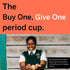 Pixie Menstrual Cup - 100% Medical-Grade Silicone - Ranked 1 for Soft Reusable Period Cup - Tampon Alternative (Large)