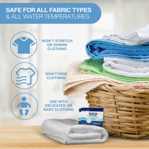 SinkSuds Laundry Detergent, Travel Size Liquid Soap, 8 Packets, TSA Compliant for All Fabrics
