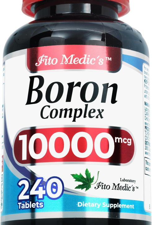 FITO MEDIC'S Lab Boron Supplement, 10 mg, 240 Servings, Ultra High Absorption for Men and Women