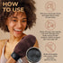 Natural Elephant Exfoliating Hammam Glove - Face and Body Exfoliator Mitt (Chocolate Brown, Pack of 3)