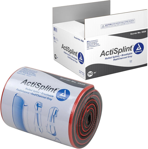 Dynarex Multipurpose ActiSplints - Reusable Waterproof First Aid Splints for Emergency Medical Supplies