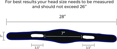 Anti Snoring Chin Strap - Comfortable Neoprene Adjustable Jaw Strap for Better Sleep, Snoring Solution for Men and Women