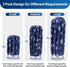 Ice Pack for Injuries Reusable: Ohuhu 3 Packs Ice Cold Packs Ice Bag Hot Water Hot & Cold Therapy Pain Relief for Knee Leg Injury No-Leak Breathable Waterproof Ice Bags 3 Sizes 6"/9"/11", Snowflake